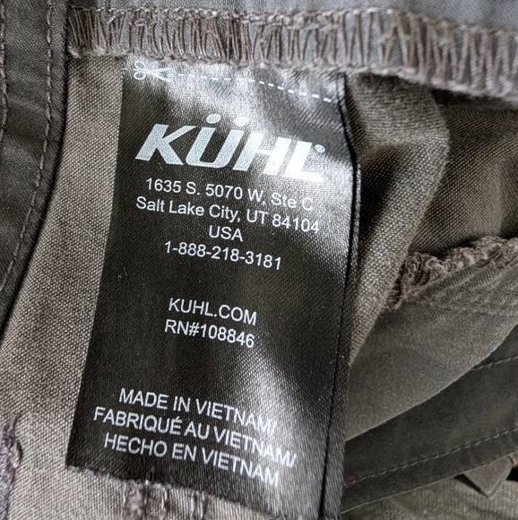 Kuhl Men’s Slax Pants Size 34x30 Green Outdoor Hiking Quick Dry Moisture Wicking - Picture 8 of 12